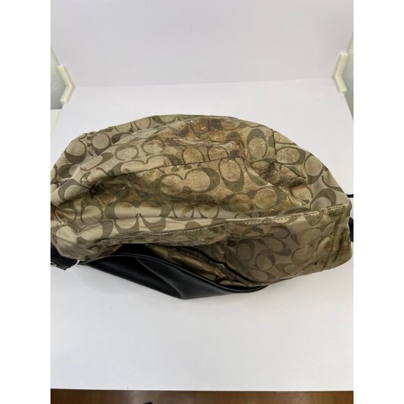 Coach Vintage Legacy Gloved Tan 9151 Black Leather Bucket Shoulder Bag - Picture 10 of 16